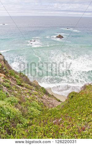 Beach At Garrapata State Park, California