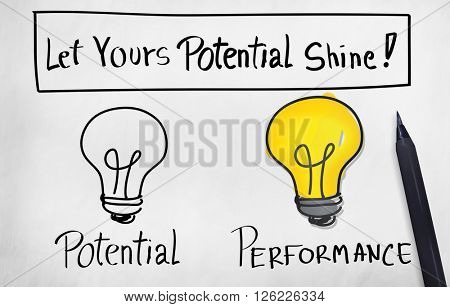 Potential Performance Efficiency Accomplishment Concept