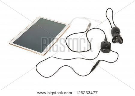 Wireless Microphone System Connected To A Tablet