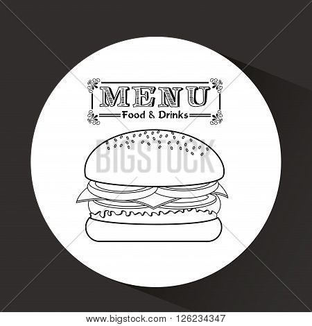 menu delicious food design, vector illustration eps10 graphic