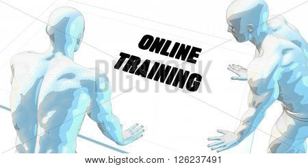 Online Trading Discussion and Business Meeting Concept Art 3D Illustration Render