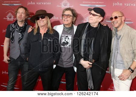 LAS VEGAS - APR 17:  Robin Zander, Tom Petersson, Rick Nielsen, Daxx Nielsen, John Varvatos at the Stuart House Benefit at the John Varvatos Store on April 17, 2016 in West Hollywood, CA