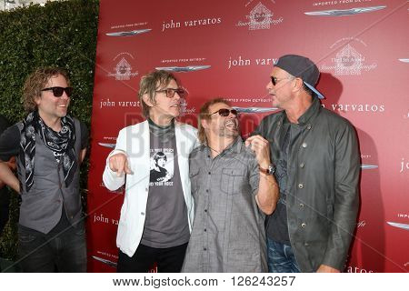 LAS VEGAS - APR 17:  Daxx Nielsen, Tom Petersson, Michael Anthony, Chad Smith at the John Varvatos 13th Annual Stuart House Benefit at the John Varvatos Store on April 17, 2016 in West Hollywood, CA