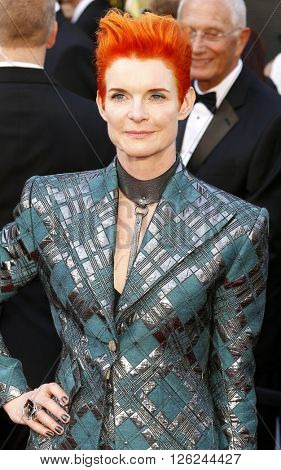 Sandy Powell at the 88th Annual Academy Awards held at the Dolby Theatre in Hollywood, USA on February 28, 2016.