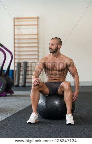 Fit Man Taking A Rest