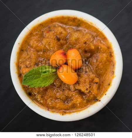 tasty seabuckthorn sorbet jam