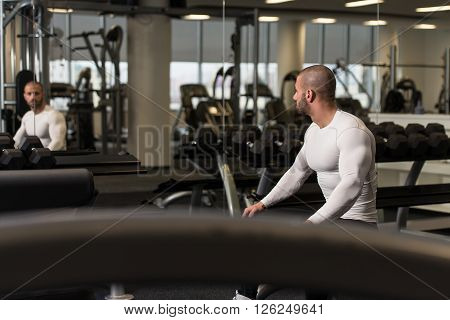 Fit Man Taking A Rest