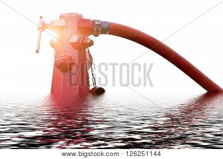 fire hydrant , hose connection ,fire fighting equipment for fire fighter.