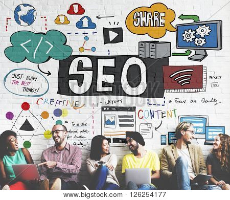 SEO Content Search Engine Optimization Concept