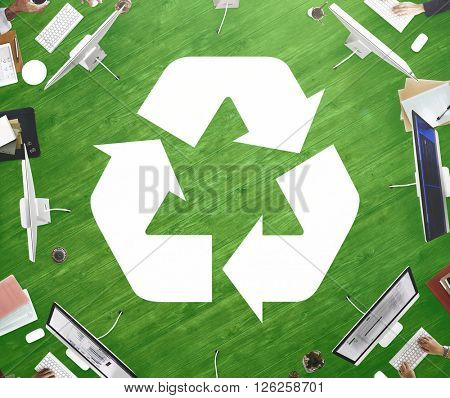 Recycle Green Environment Conservation Eco Concept