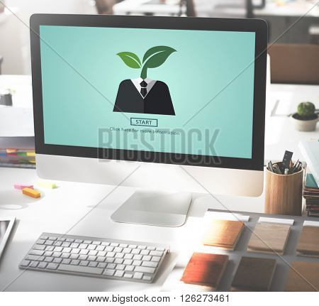 Environment Ecology Symbol Start Plant Concept