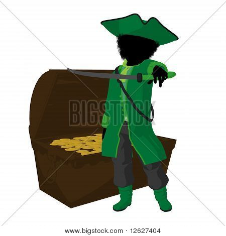 Pirata adolescente americana Africano