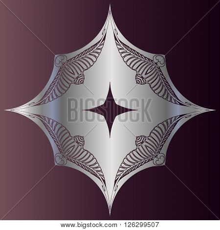 abstract texture pattern diamond-shaped elements of geometrical figures on a dark gradient background