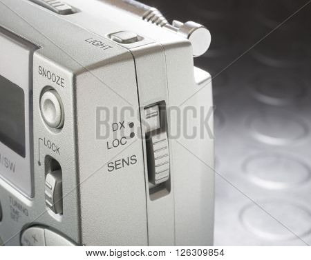 Button on a shortwave radio that allows reception of distant stations
