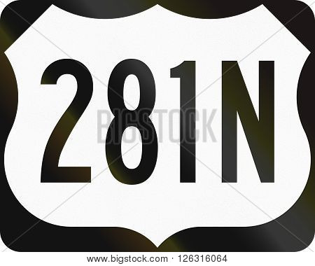 Highway Route Shield 281N Used In The Us