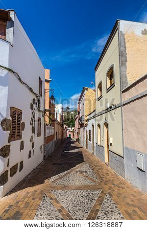 Narrow Street With Traditional Buildings - Ingenio Gran Canaria Canary Island Spain Europe