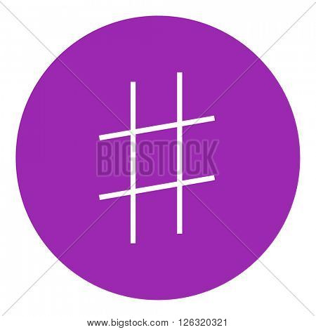 Hashtag symbol line icon.