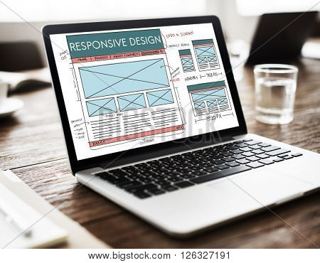 Responsive Design Layout Content Concept