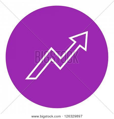 Arrow upward line icon.