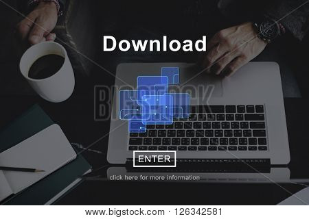 Download Online Website Technology Concept