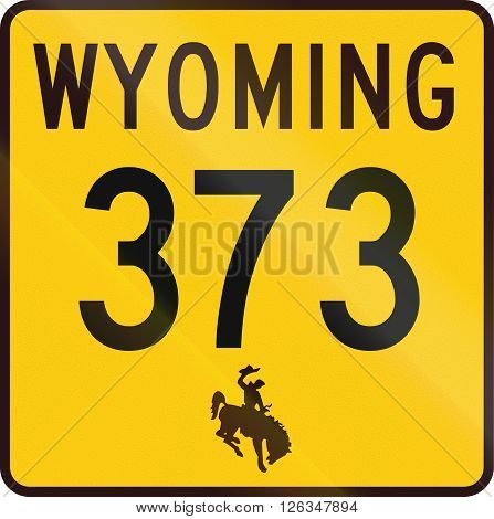 Wyoming Highway Route Shield Used In The Us