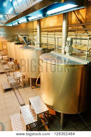 Shop Brewery. Boilers For Boiling Wort.