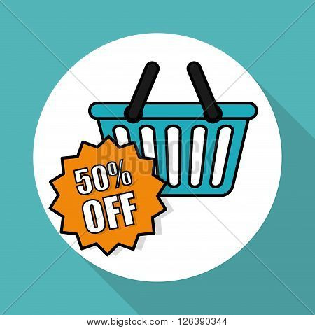 Shopping concept with icon design, vector illustration 10 eps graphic.