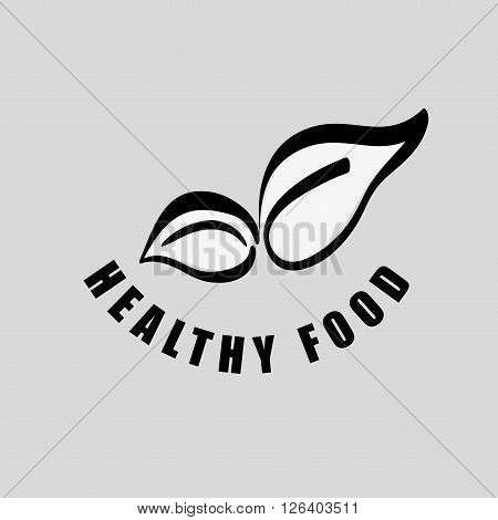 organic food concept with icon design, vector illustration 10 eps graphic.
