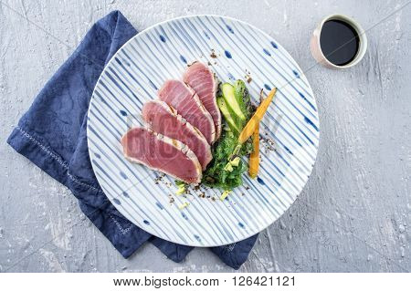 Tuna Filets with Vegetable
