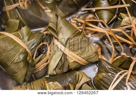 Closeup Of Cooking Dumplings