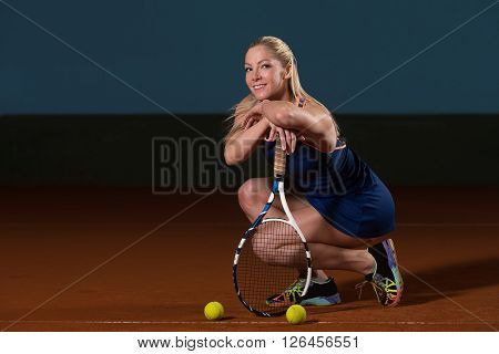 Young Fit Tennis Player