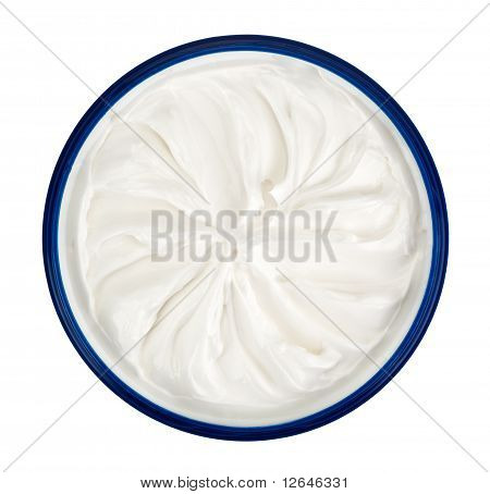 보습 화장품에 고립 된 화이트 크림