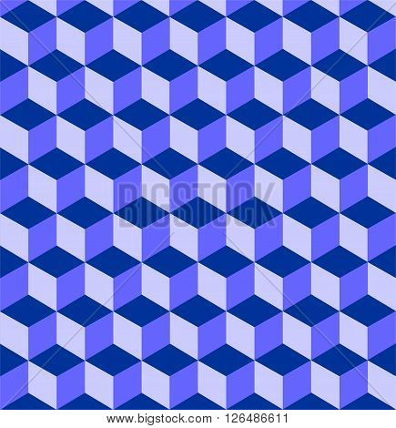 Background composed of many cubes on the white