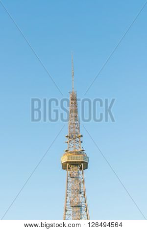 NAGOYA, JAPAN - FEB 07: Oasis 21 in Nagoya, Japan on FEB 07, 2016. A shopping complex nearby Nagoya Tower, its large oval glass roof structure floats above ground level