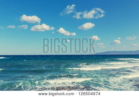 Beautiful sea shore in Cyprus