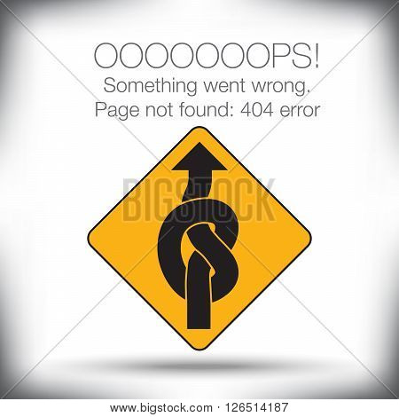 Unusual - 404 error - page not found graphic with space for text
