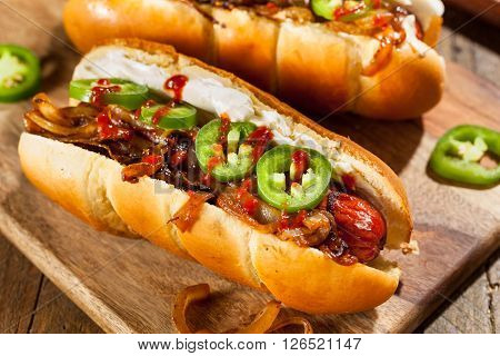 Homemade Seattle Style Hot Dog