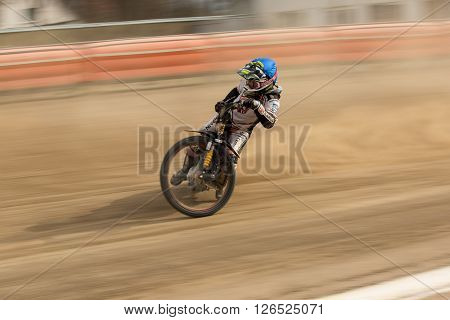 Speedway Riders On The Track