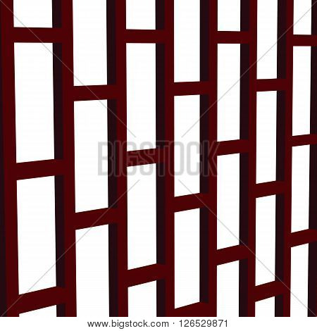 Lattice colorful geometric vector illustration, perspective view