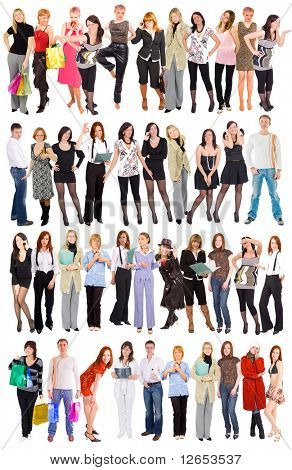 多くの人々 の人々 の「グループ」シリーズで私のポートフォリオ