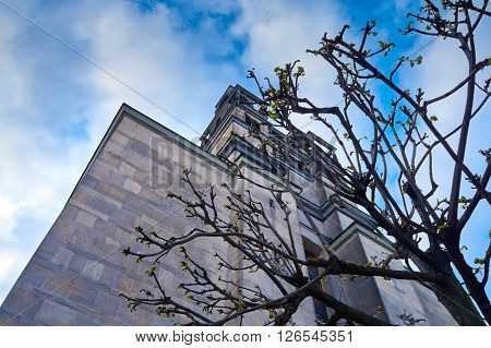 Warsaw, Poland - April 14, 2016: Roman Catholic Parish of St. Therese of the Child Jesus in Warsaw