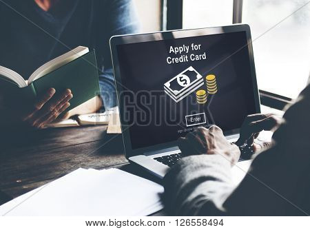 Apply for Credit Card Loan Payment Banking Concept