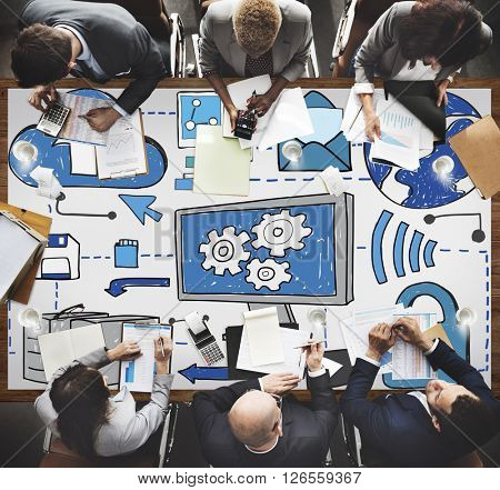 Data Storage Cloud Computing Technology Concept