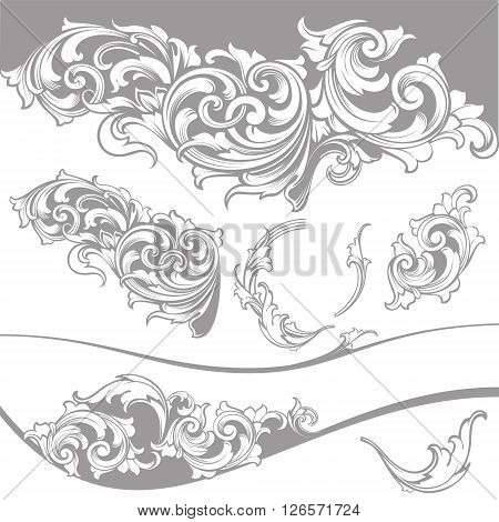 Baroque Design Elements and Page Decoration, Vintage collection