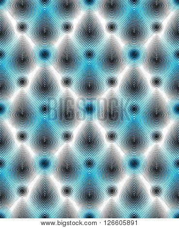 Colorful Vector Ornamental Pattern, Seamless Art Background Decorated With Lines, Best For Graphic A