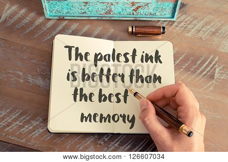 Handwritten Quote As Inspirational Concept Image