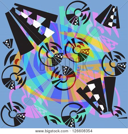 Modern futuristic geometrical abstract backgrounds. Vector illustration