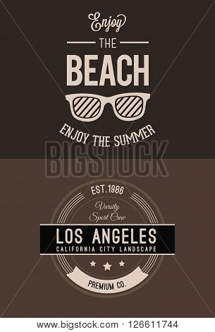 Vector Graphics and typography t-shirt design for apparel