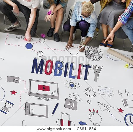 Mobility Global Communication Digital Connection Concept