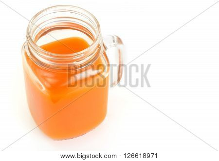 Healthy food: pumpkin juice, apple, orange, multifruit. Studio Photo